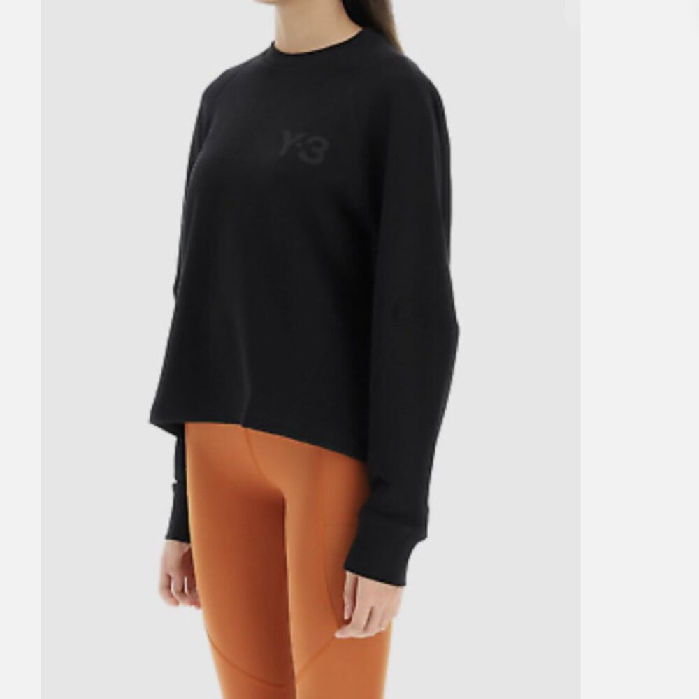 Adidas Y-3 logo sweatshirt GV0336 BLACK new